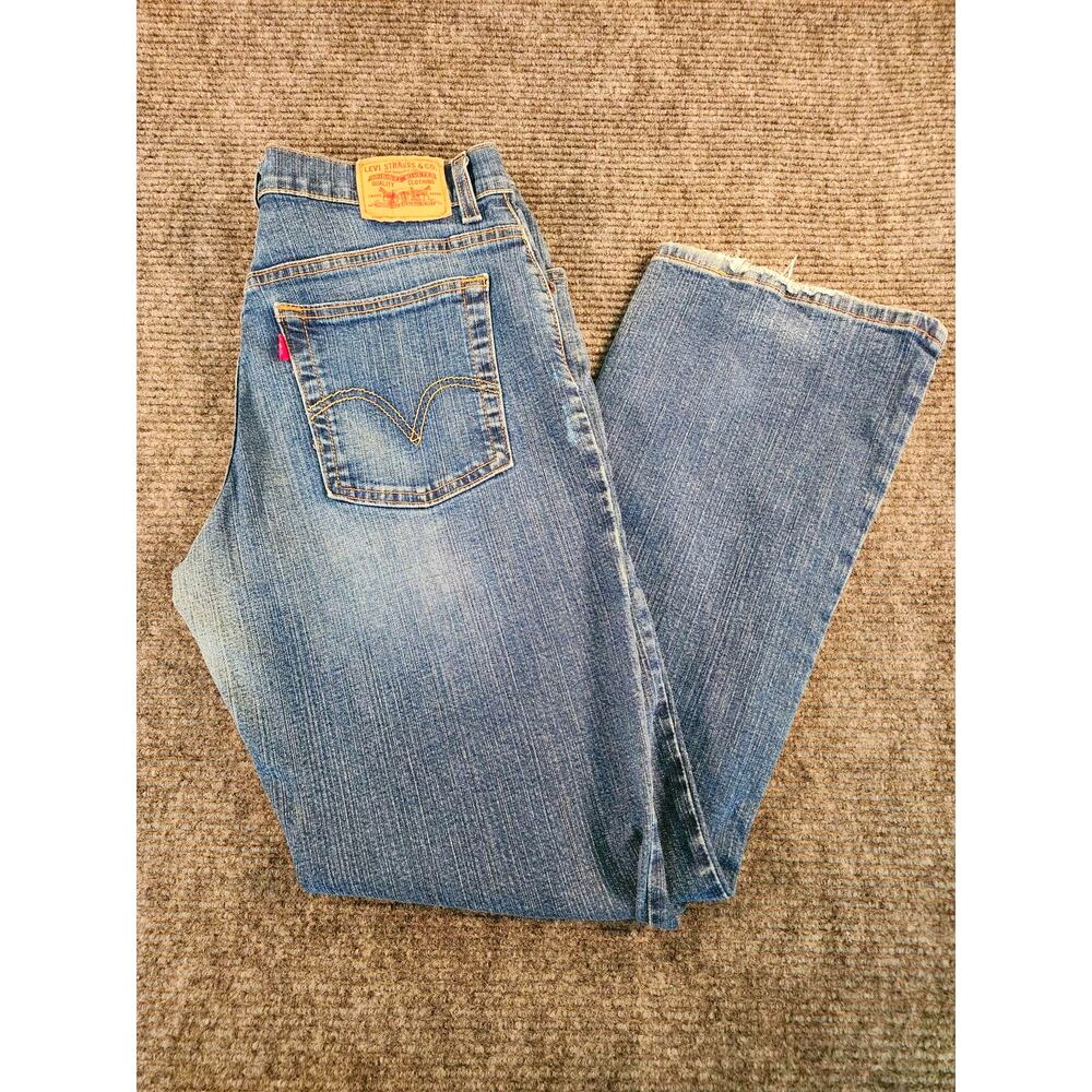 Levi Strauss Womens 14M 550 Relaxed Bootcut Blue Denim Jeans